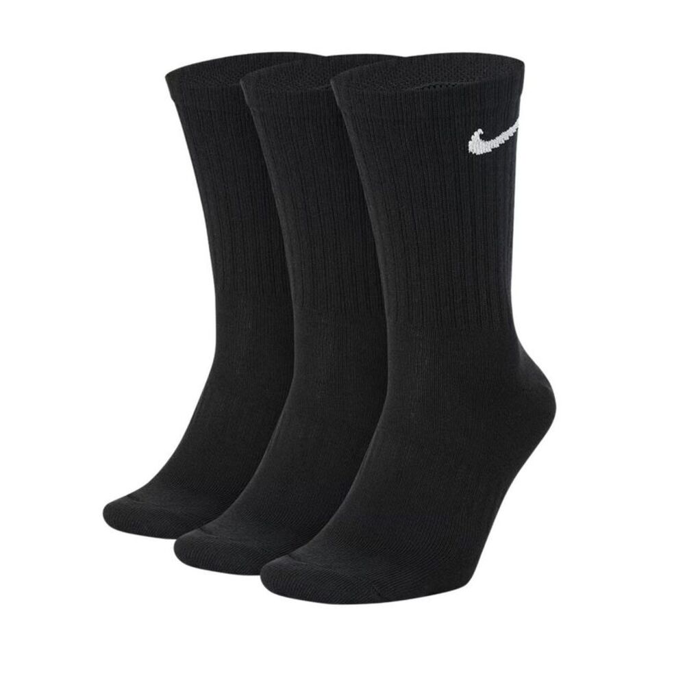 Nike Unisex Adult Everyday Dri-FIT Crew Socks (Pack of 3) / Black
